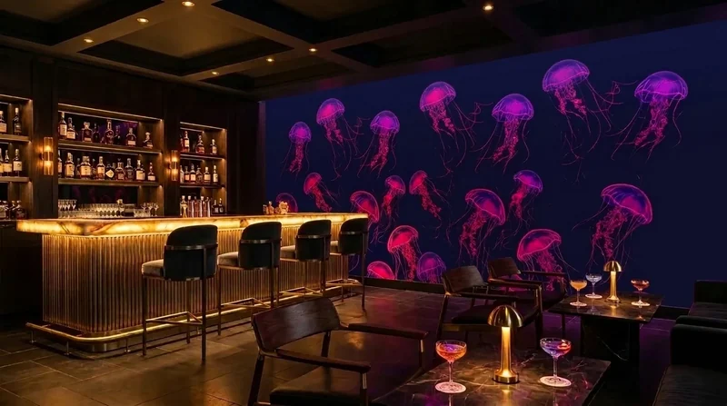 Bar: Glowing jellyfish