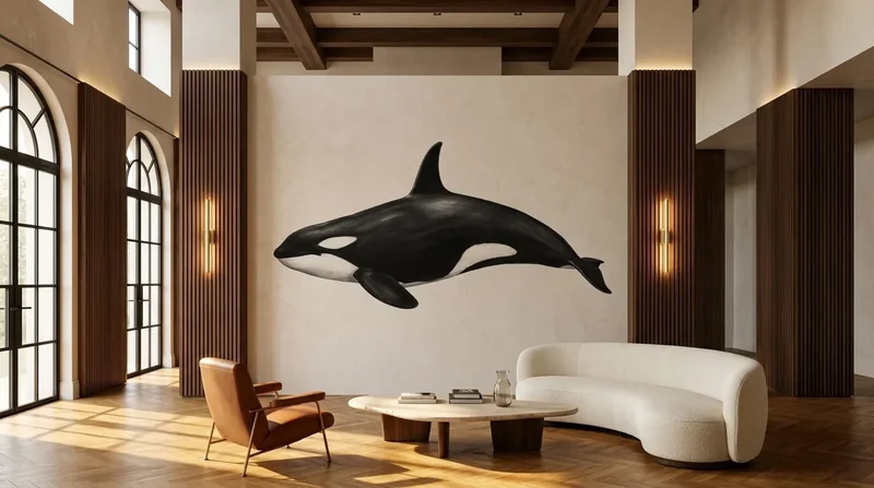 Lounge: Black and white orca